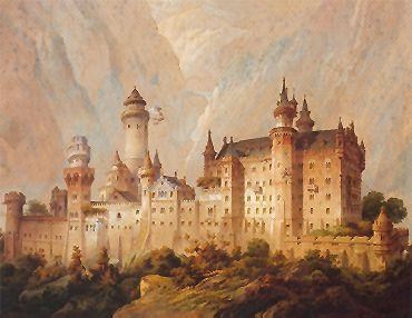 028-Christian Jank, 1869. Замок Нойшванштайн (план)